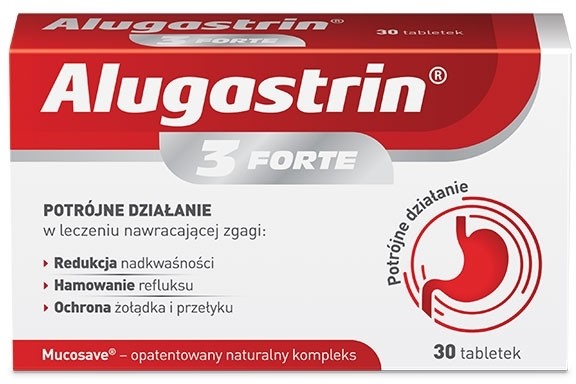 Polfa Łódź Alugastrin 3 FORTE x30 tabletek
