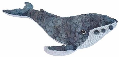 Wild Republic 22453 pluszowy Buckelwal, Cuddlekiny, pluszowe zwierzątko, 20 cm, niebieski 20709