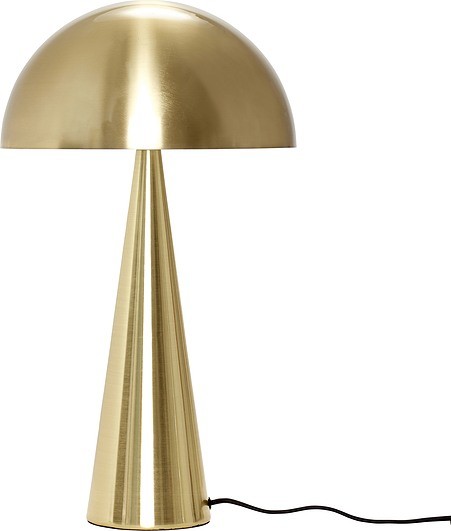 Hubsch Lampa stołowa 52 cm złota metalowa 990714