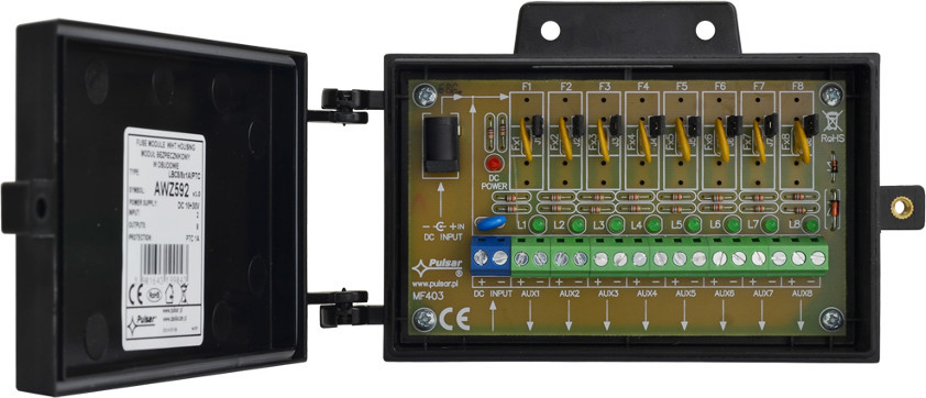 PULSAR MODUŁ BEZPIECZNIKOWY W OBUDOWIE AWZ592 LBC8/8x1A/PTC AWZ592