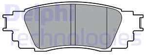 DELPHI Zestaw klocków hamulcowych, hamulce tarczowe LP3379 LP3379