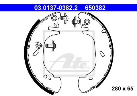 ATE Szczki hamulcowe - komplet 03.0137-0382.2