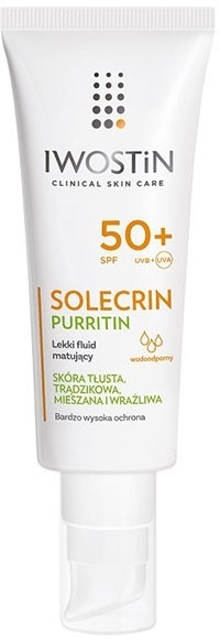 Iwostin Perrigo Solecrin Purritin SPF50+ lekk fluid matujący 40ml