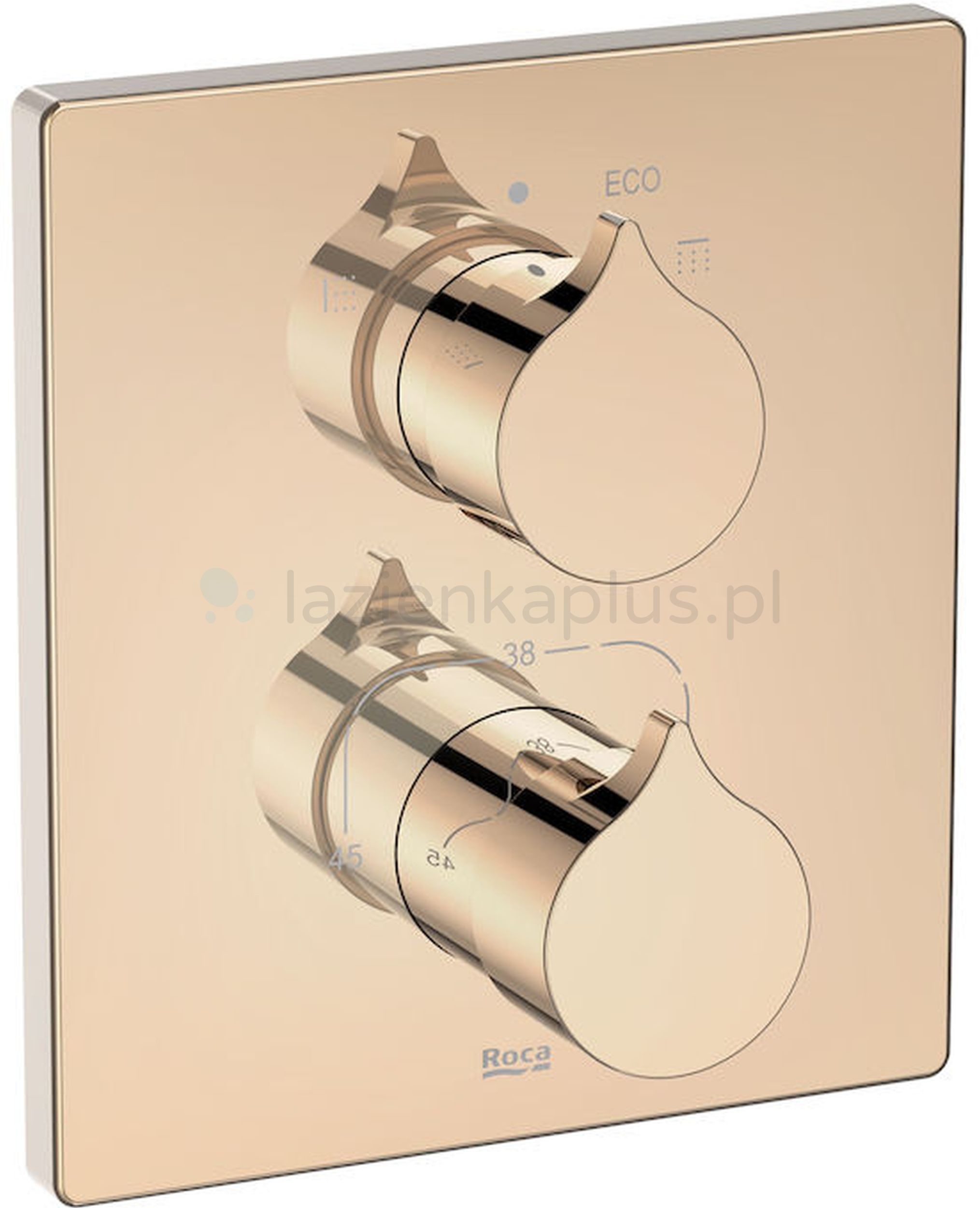 Roca Insignia Rose Gold bateria wannowo-prysznicowa podtynkowa inny A5A0C3ARG0