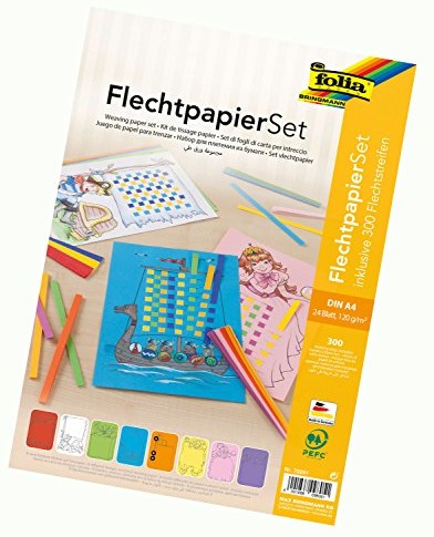 folia Folia z plecionki zestaw Paper, DIN A4, 24 arkuszy z plecionki 4001868098051 70251