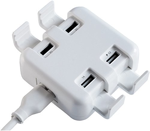 FeinTech NLG00500 ładowarka USB do telefonów komórkowych smartfonów 4 razy szybkie ładowanie 2A 27 W