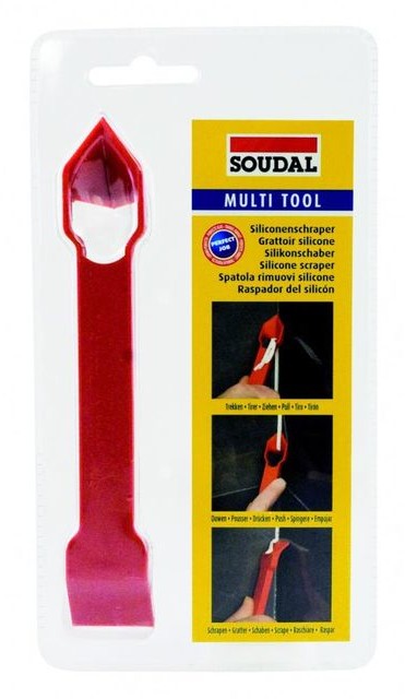 Soudal Skrobak do usuwania silikonu MULTI TOOL 3 x 18 cm