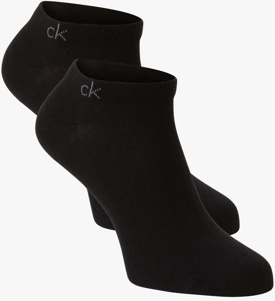 Calvin Klein Calvin Klein - Damskie skarpety do obuwia sportowego pakowane po 2 szt., czarny