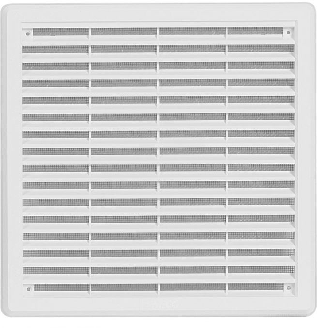 HACO Kratka wentylacyjna z siatką VM 250x250 KB biała 0303