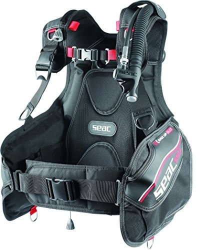 Seac EGO jacket do nurkowania, uniseks, czarny/czerwony, wielokolorowa, l 0420005000080A_Noir Rouge_Taille L