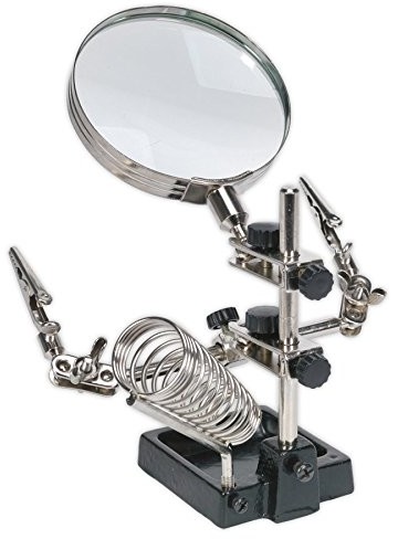 Sealey sealey sd150h Mini loetstaender robota z lupą i żelazko firmy uchwyt SD150H