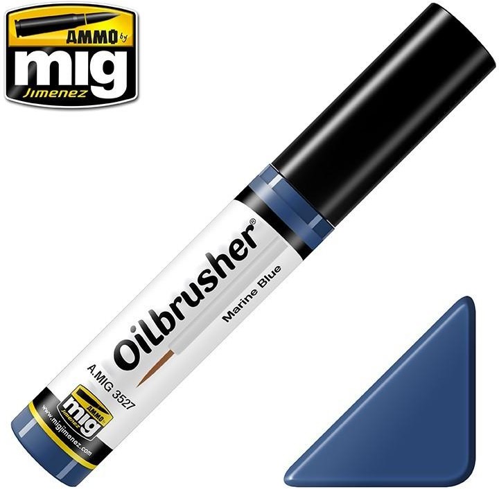 mig Farba olejna Oilbrusher Ammo Mig - Marine Blue mig 3527