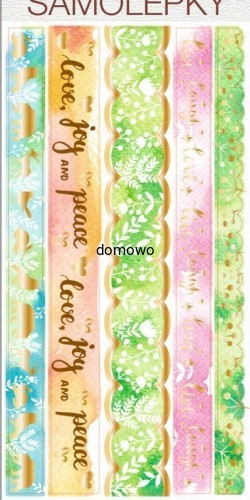 NAKLEJKI PASKI TAŚMY WASHI do scrapbookingu .'