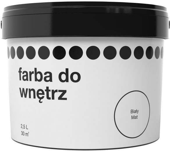Farba biała mat 2 5 l H31871-2L5