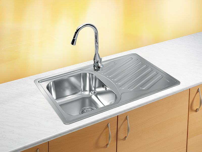 Alveus Elegant 30 Zlewozmywak stalowy jednokomorowy 81x51 cm satynowy 1126348