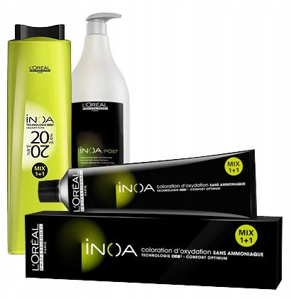 Loreal Inoa Zestaw: Farba Aktywator Szampon New !