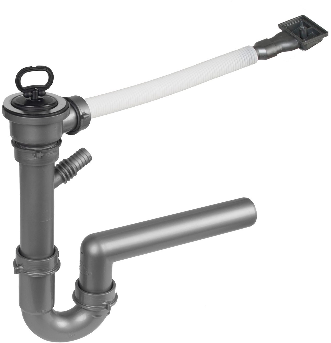 Akces Syfon zlewozmywakowy pojedynczy z przelewem