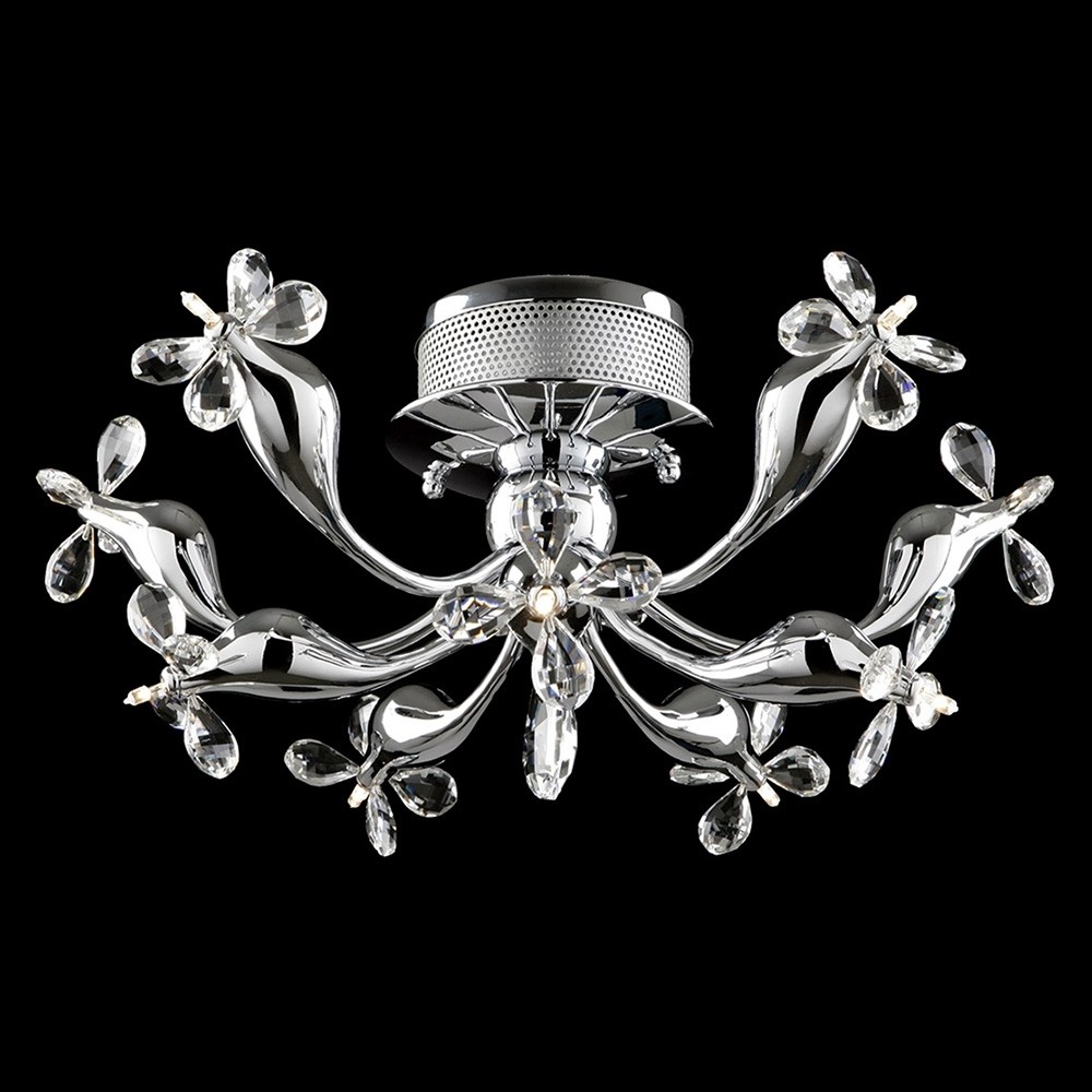 Luxera 69049 - Lampa sufitowa kryształowa SIRIUS 10xG4/20W/230V