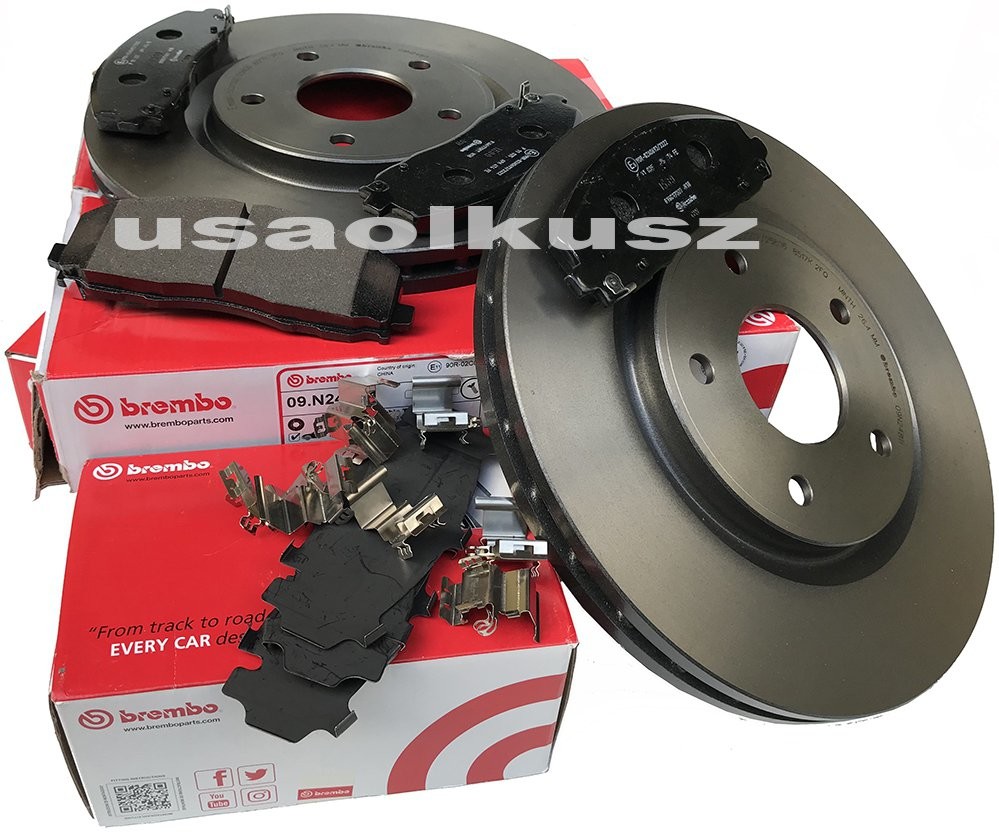 BREMBO Klocki oraz tarcze hamulcowe przednie 330mm Chrysler Voyager Town Country 2012 09.N248.11+P11035