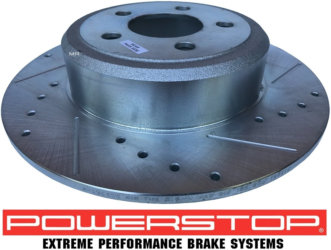 POWERSTOP Tylna WIERCONA NACINANA NIE wentylowana tarcza hamulcowa POWERSTOP Lancia Thema AR8361XPR
