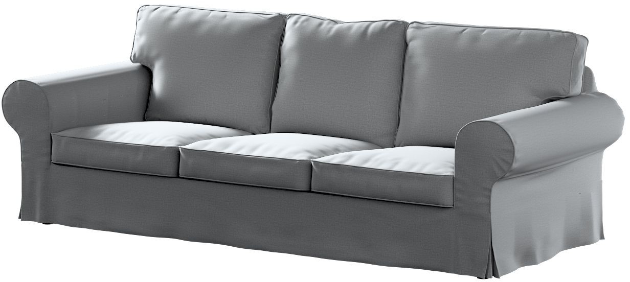 Dekoria Pokrowiec na sofę Ektorp 3-osobową nierozkładaną ciemny szary 216 x 83 x 73 cm Ingrid 610-705-42