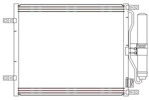 DELPHI Skraplacz, klimatyzacja CF20245 CF20245
