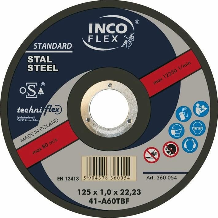 Flex Inco Inco TARCZA METAL INCOFLEX 150 1,6 IFM415-150-1.6-22A46 M415-150-1.6-22A46T M415-150-1.6-22A46T