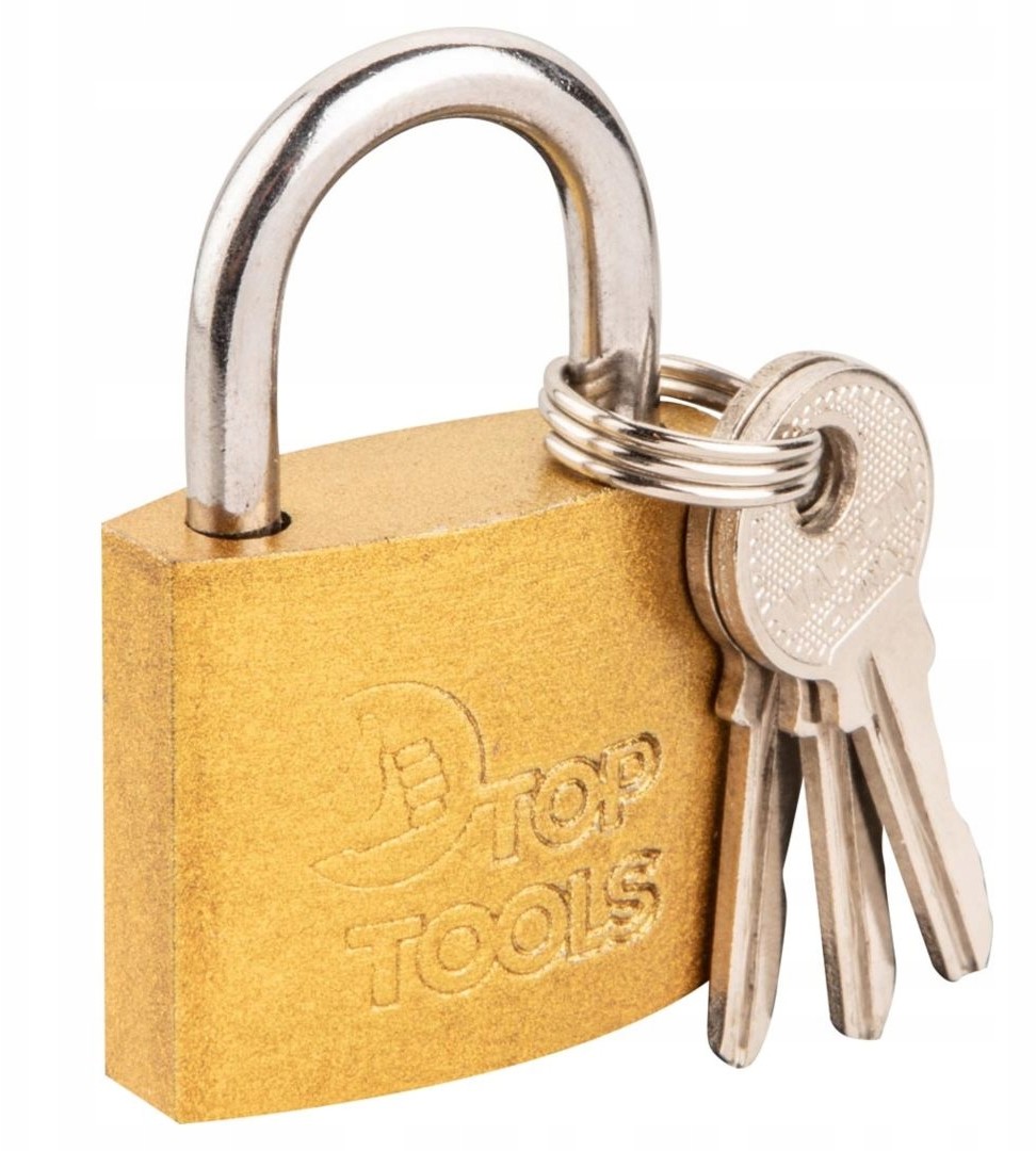 Top Tools Kłódka 40 mm, 2 klucze, 90U271