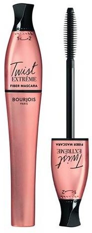 Bourjois Twist Extreme Fiber Mascara Pogrubiająco-wydłużający tusz do rzęs 24 black 8ml 54412-uniw