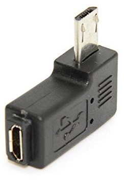 System-S System-S 90 ° stopni po lewej stronie kątowy wtyk kątowy Micro USB do Micro USB OTG Host Adapter Cable Flash Drive połączenia do smartfonu pokrowiec na tablet PC 48273911