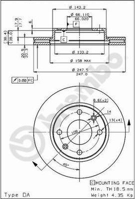 BREMBO 09.3125.10 09.3125.10