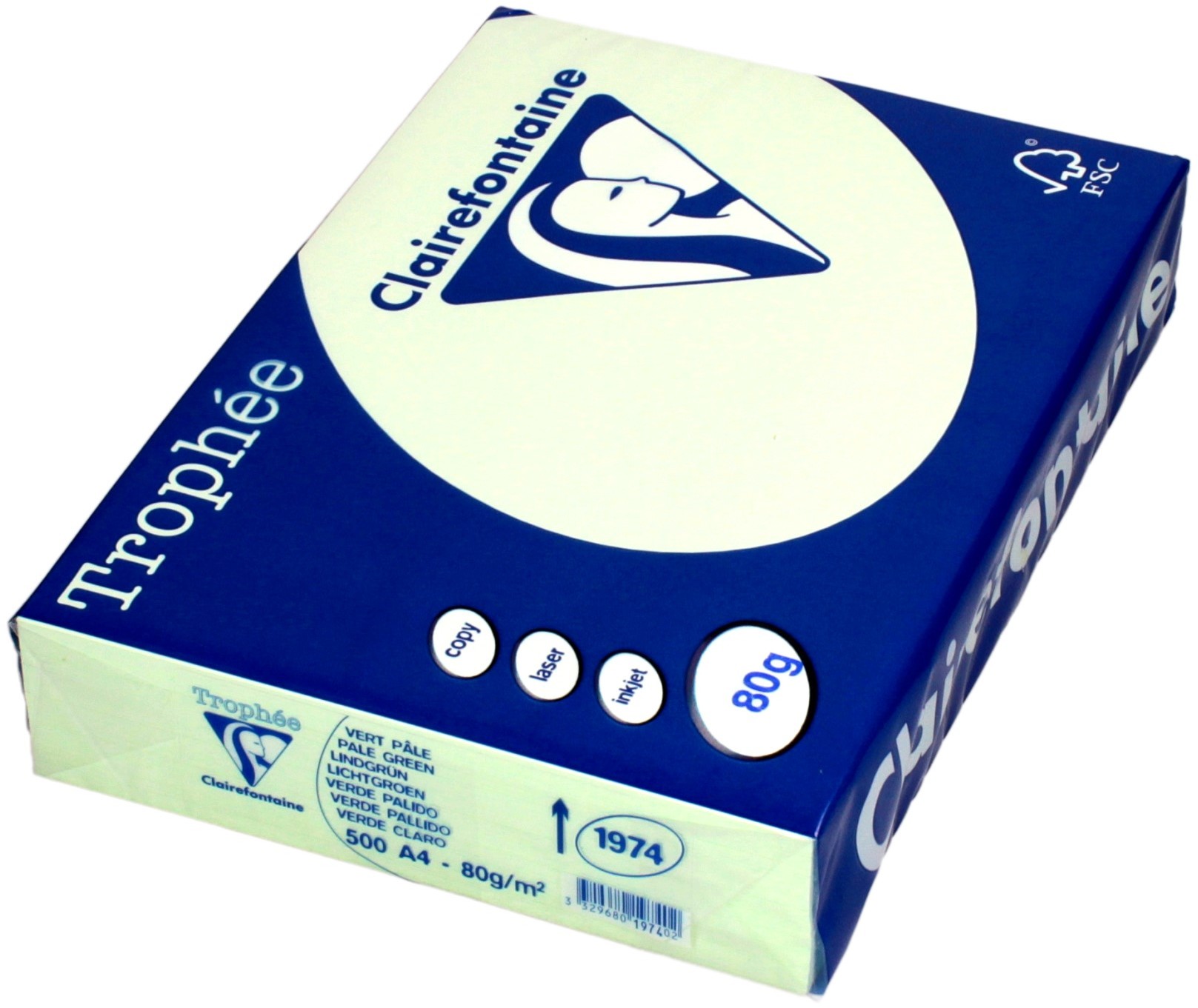 Emerson Papier ksero A4 80g jasnozielony Trophee