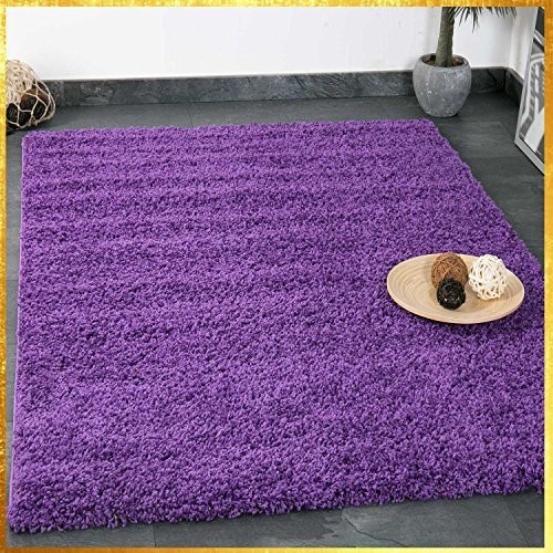Shaggy Dywan Prime kolorowy, wysokie, długie włosie, nowoczesny design, do salonu, sypialni, VIMODA, wymiary: 150 cm kwadratowy