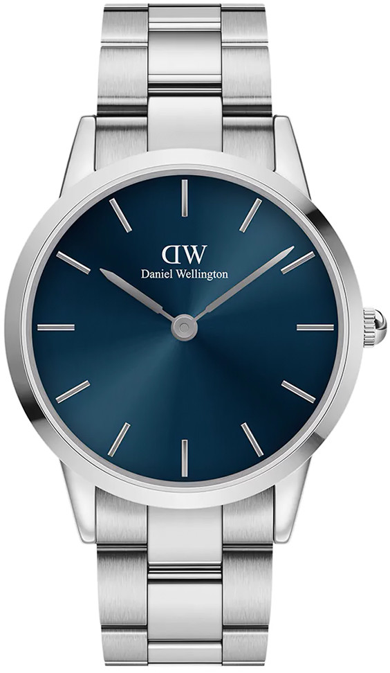 Daniel Wellington Zegarek DW00100448 Iconic Link Arctic 40mm Dark Blue -