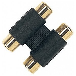 PROEL AT215 Adapter ABS:2 gniazda żeńskie RCA - 2 gniazda żeńskie RCA AT215