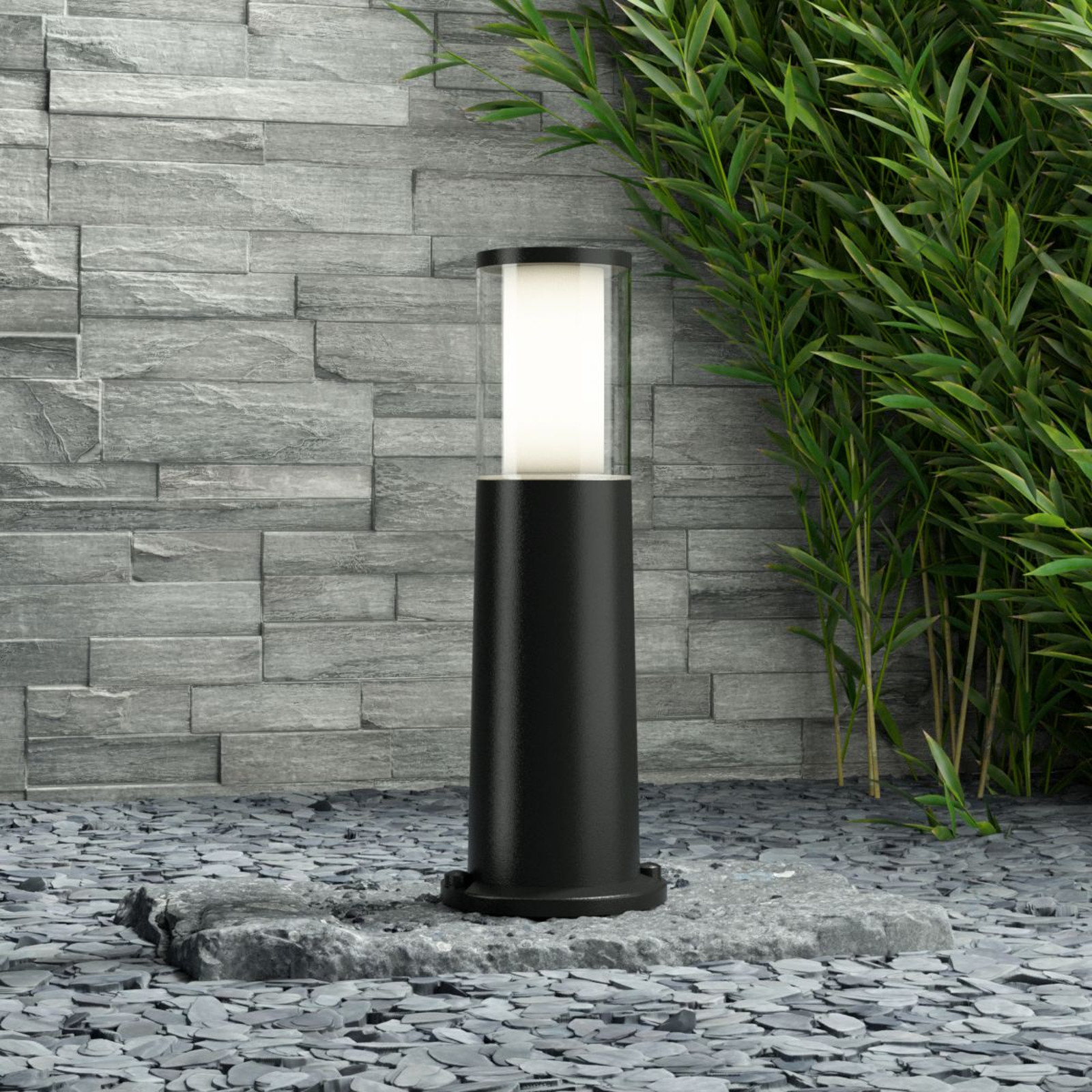 Fumagalli Lampa cokołowa LED Carlo czarna 3,5W CCT 40cm