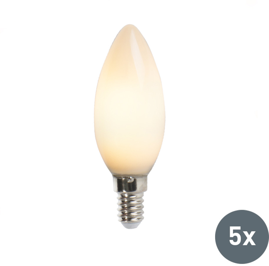 LUEDD Zestaw 5 x żarówka świeczka LED E14 2W 180lm 2350K