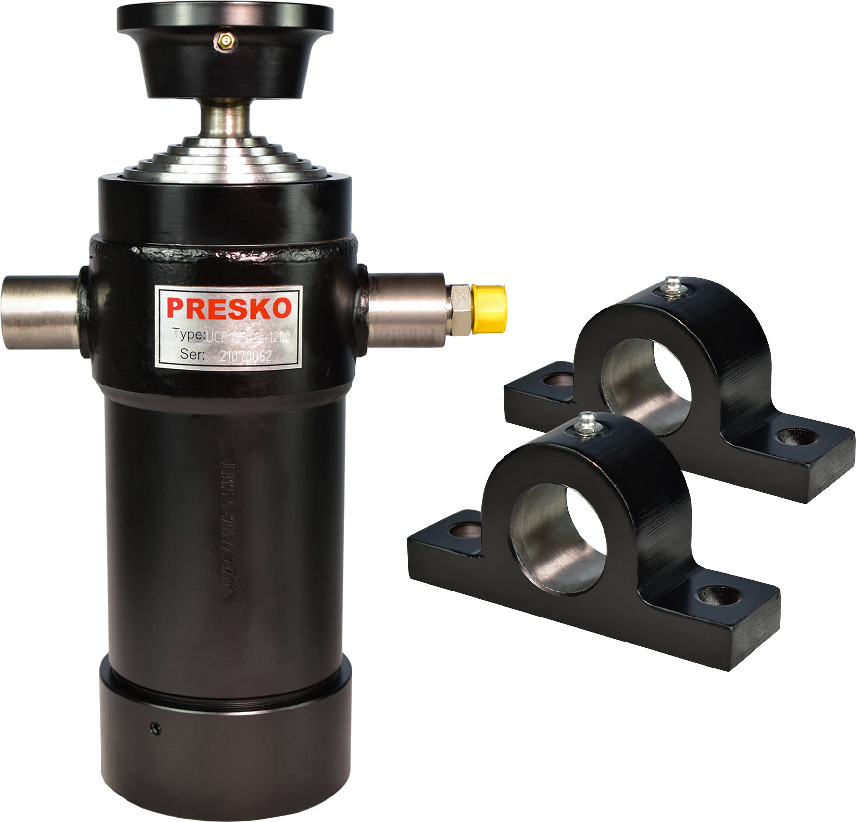 PRESKO Cylinder siłownik  hydrauliczny PRESKO 1200 mm chromowany 10551200