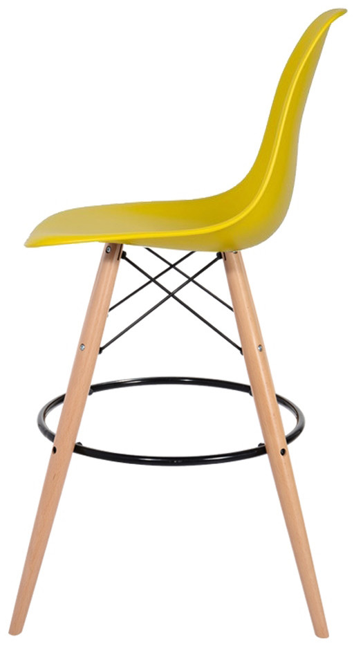 King Home Krzesło barowe 46x57x104cm DSW Wood oliwowe H-130.DPP3.20.DSW