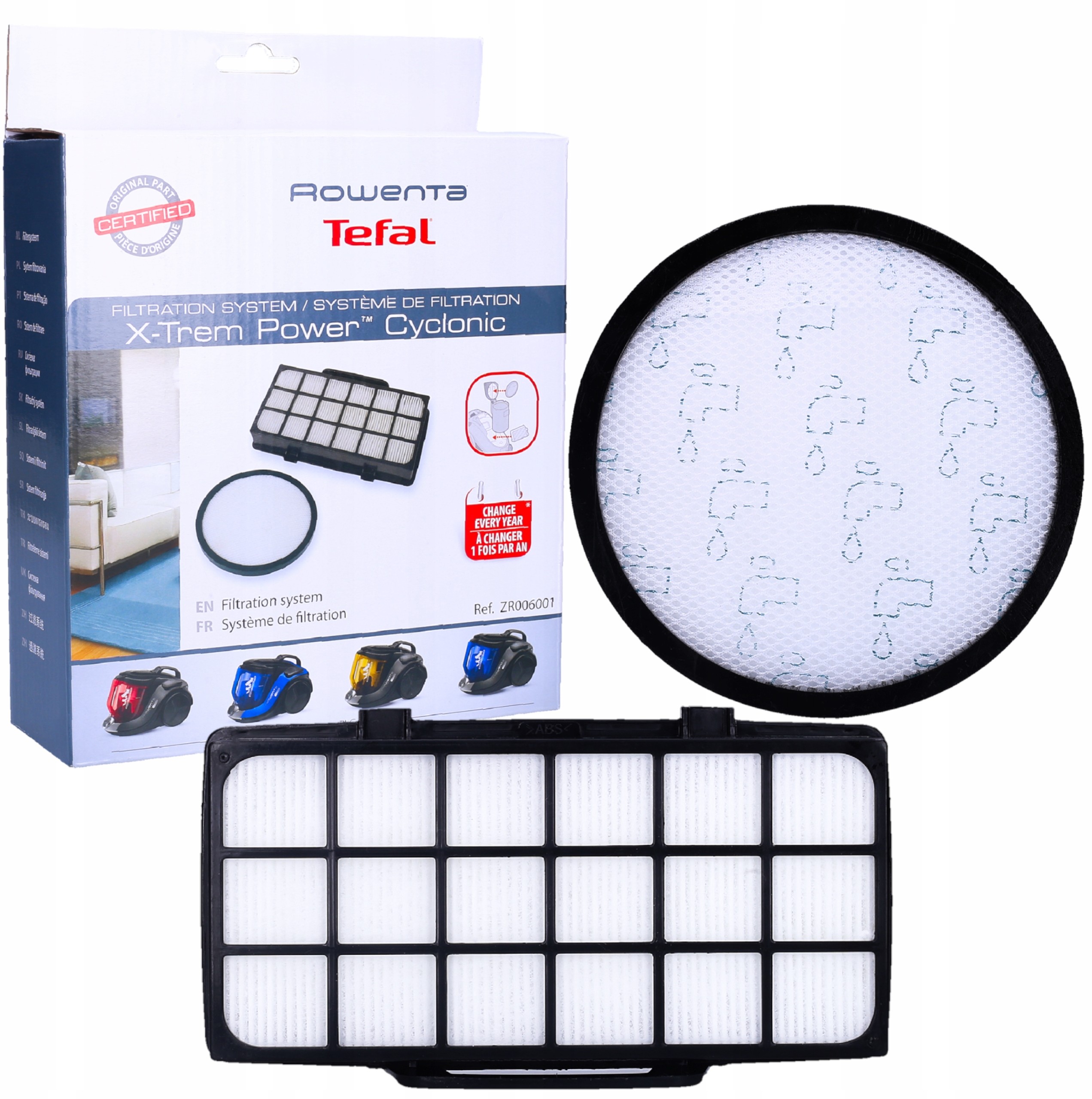 HEPA Filtry Do Rowenta Tefal X-Trem Power Cyclonic