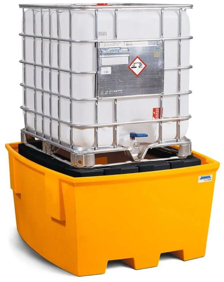 722 DENTA Wanna wychwytowa z polietylenu PE) na 1 IBC ze stojakiem nośnym z PE 1380x1575x760 1000L 72279406 79406-uniw