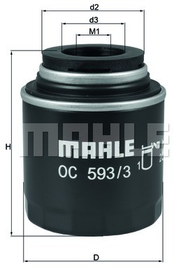 Mahle FILTR OLEJU KNECHT OC 593/3 VAG 1,2-1,4TSI 07 OC 593/3