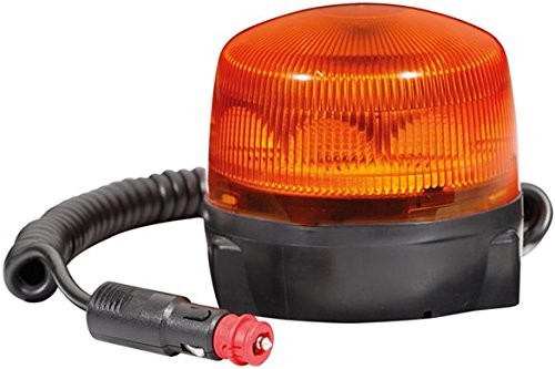 HELLA rotaled M (światło LED lampa sygnalizacyjno-ostrzegawcza) Funkcja oświetlenia, magnes mocujący, obracania, wytrzymały poliwęglan szyby Żółty, czarna obudowa cokół, 12 V/24 V, 2RL 010 979 021 2RL 010 979-021