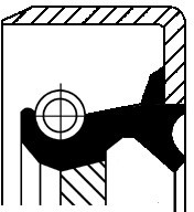 CORTECO Pierścień uszczelniający wału, różnicowy CORTECO 19027910B