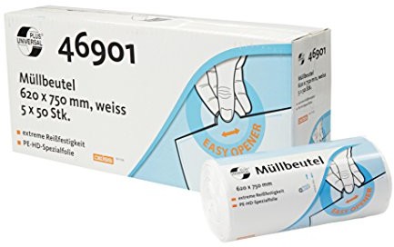 DEISS PREMIUM Worki na śmieci Universal Plus 60 L, 620 X 750, 250 sztuk 46901