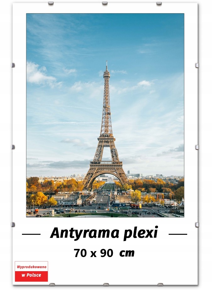 NA Antyrama Plexi 70x90 cm Rama Zdjęcia 90x70