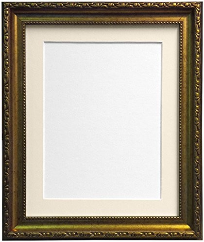 Frames by Post Ramki pocztowe w stylu shabby chic AP3025GOLDFRAMEWITHIVORYMOUNT8855