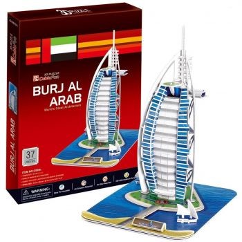 Cubicfun Budynek Buraj Al. Arabia 3D C065H
