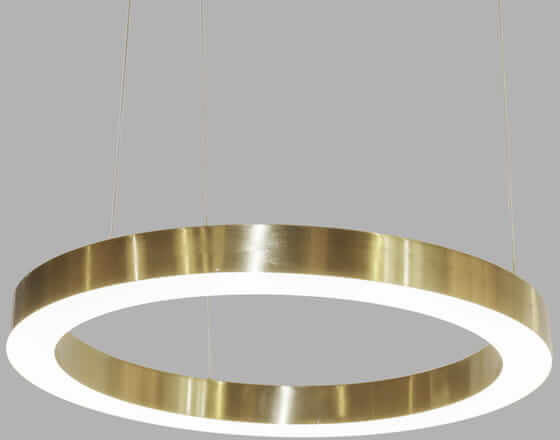 COPEL LAMPA wisząca CGBOLRING80 Copel okrągła OPRAWA zwis LED 50W 3000K ring do salonu złoty CGBOLRING80