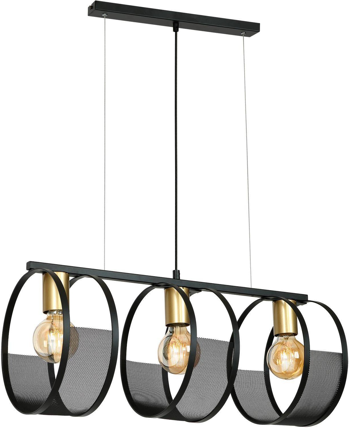 Luminex Żyrandol Siner black/gold 3 697